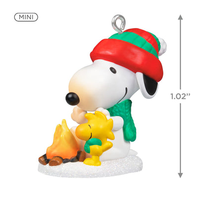 Hallmark 2024 Mini Peanuts® Winter Fun With Snoopy Ornament, 1.02"