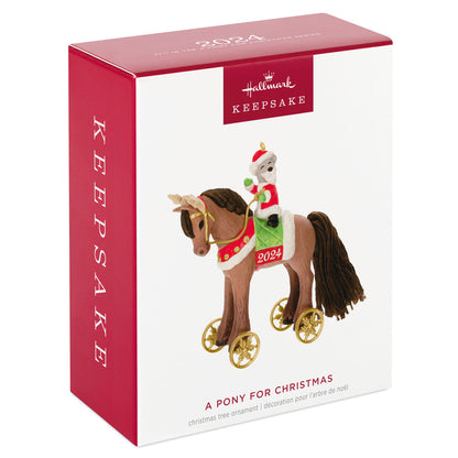 Hallmark A Pony for Christmas 2024 Ornament