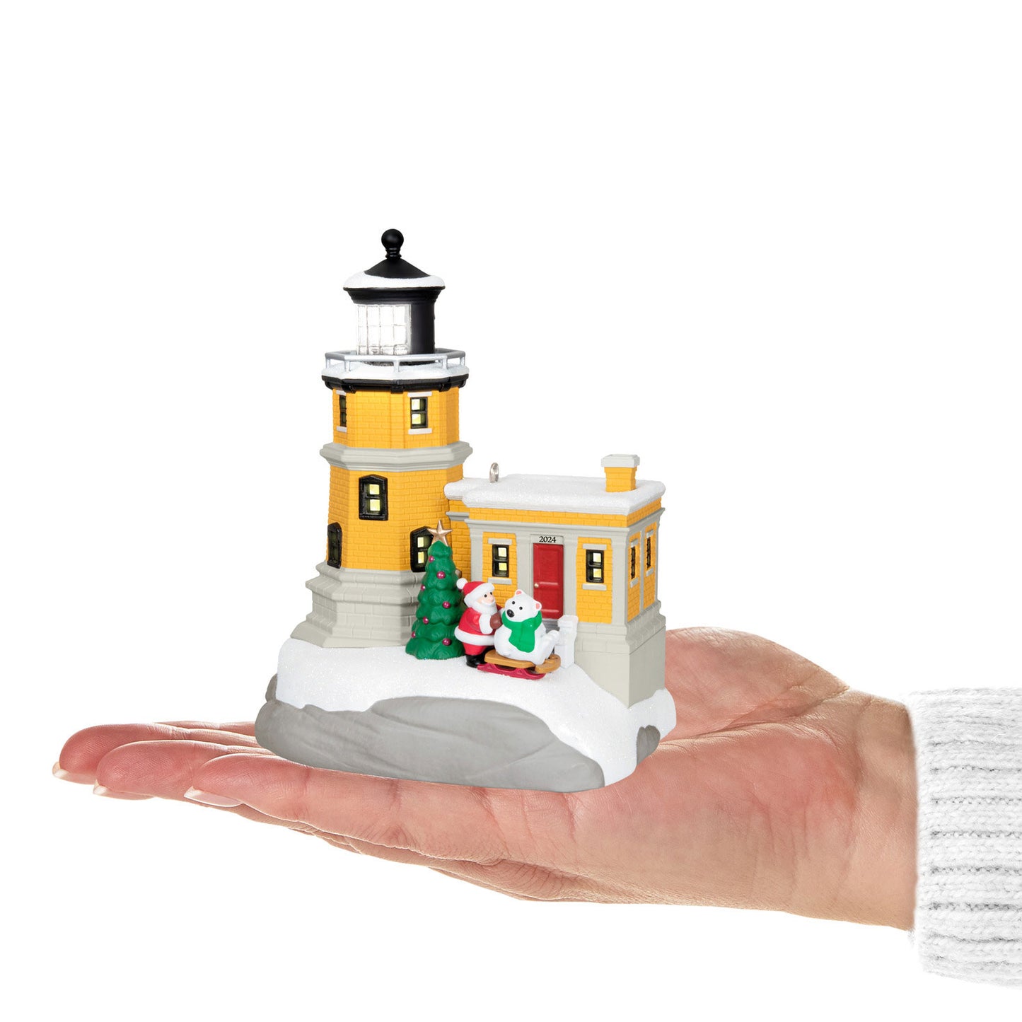 Hallmark Holiday Lighthouse 2024 Ornament With Light