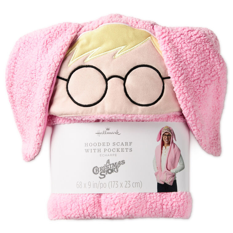 Hallmark A Christmas Story™ Ralphie's Pink Bunny Suit Hooded Scarf With Pockets