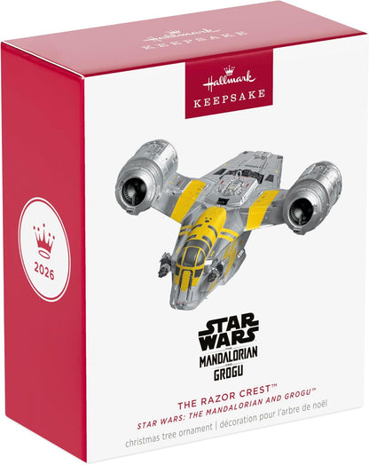 Hallmark 2026 Keepsake Christmas Ornament Star Wars: The Mandalorian and Grogu The Razor Crest Ornament