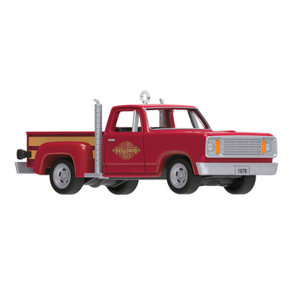 Hallmark Keepsake Christmas Mini Lil' American Trucks 1978 Dodge Li'l Red Express Truck 2025 Metal Ornament, 0.75"
