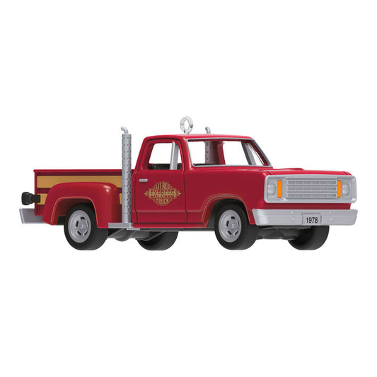 Hallmark Keepsake Christmas Mini Lil' American Trucks 1978 Dodge Li'l Red Express Truck 2025 Metal Ornament, 0.75"
