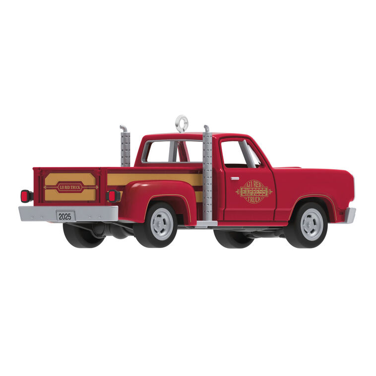 Hallmark Keepsake Christmas Mini Lil' American Trucks 1978 Dodge Li'l Red Express Truck 2025 Metal Ornament, 0.75"
