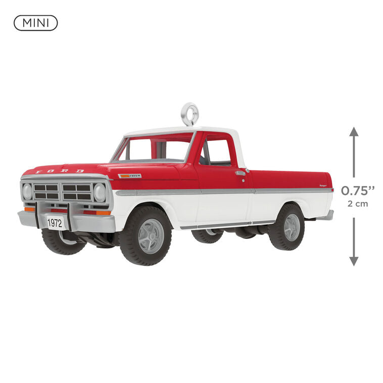 Hallmark 2026 Christmas Ornament Mini Lil' American Trucks 1972 Ford F-100 2026 Metal Ornament, 0.75"