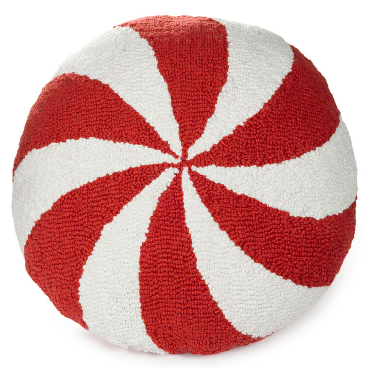 Hallmark Peppermint Candy Throw Pillow, 16"
