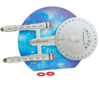 Hallmark Star Trek U.S.S. Enterprise Magnetic Perpetual Calendar