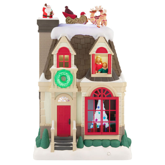 Hallmark Keepsake Christmas Tabletop Decoration 2025, Up on The Housetop Musical with Light and Motion, Christmas Decorations
