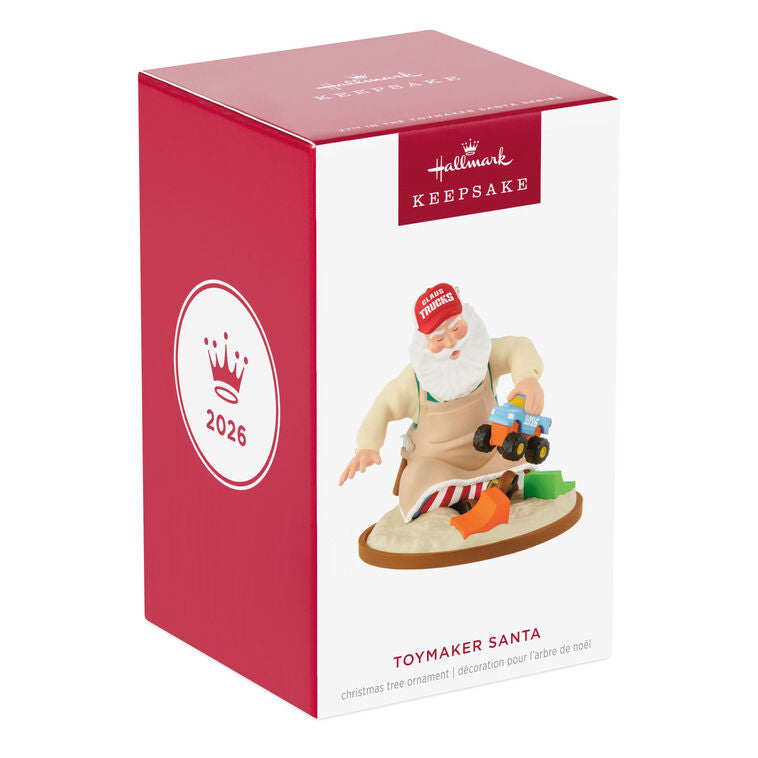 Hallmark Christmas Ornament 2026 Toymaker Santa
