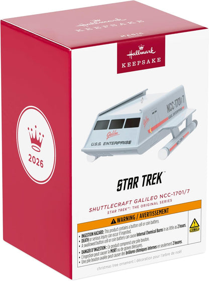 Christmas Ornament 2026, Star Trek: The Original Series Shuttlecraft Galileo NCC-1701/7 with Sound, Gifts for Trekkies