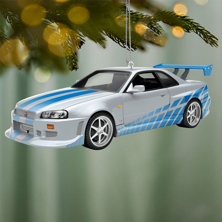 Hallmark  2026 Christmas Ornament The Car's the Star 2 Fast 2 Furious 1999 Nissan Skyline GT-R Metal Ornament