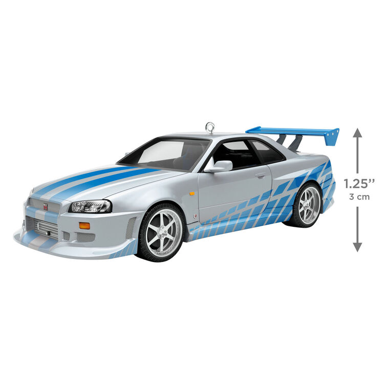 Hallmark  2026 Christmas Ornament The Car's the Star 2 Fast 2 Furious 1999 Nissan Skyline GT-R Metal Ornament