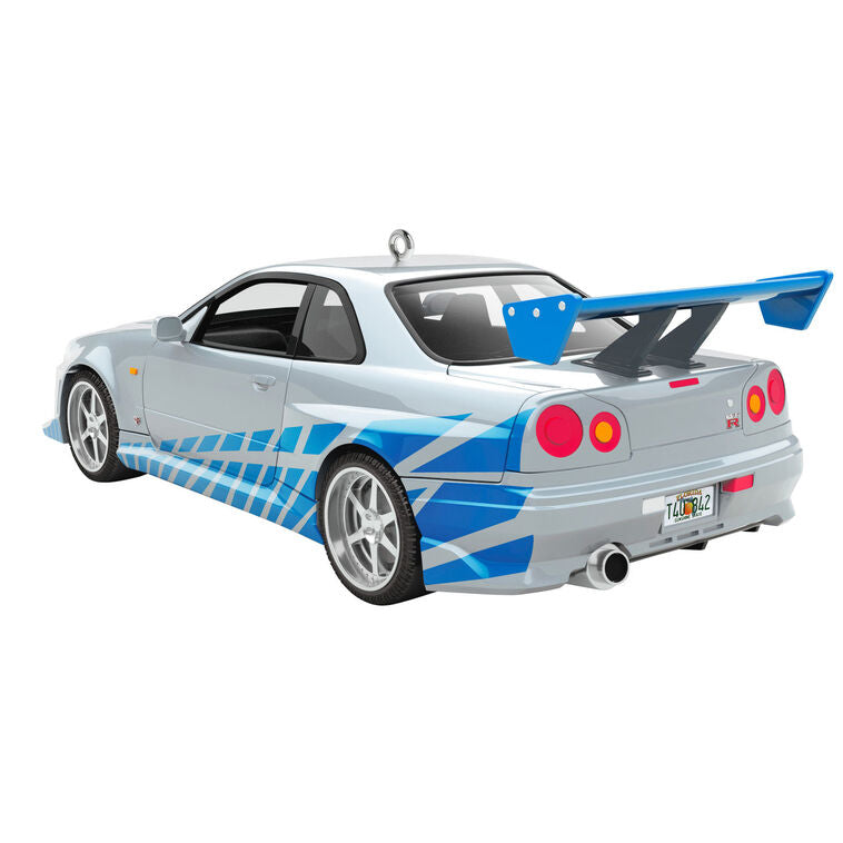 Hallmark  2026 Christmas Ornament The Car's the Star 2 Fast 2 Furious 1999 Nissan Skyline GT-R Metal Ornament