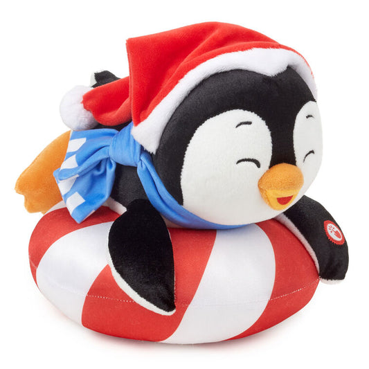 Hallmark Playful Penguins Sledding All the Way Plush With Sound and Motion, 7.5" H
