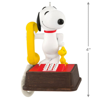 Hallmark Keepsake Christmas Ornament 2025, Peanuts Hello, Snoopy! with Sound, Gifts for Peanuts Fans - BCGiftMall