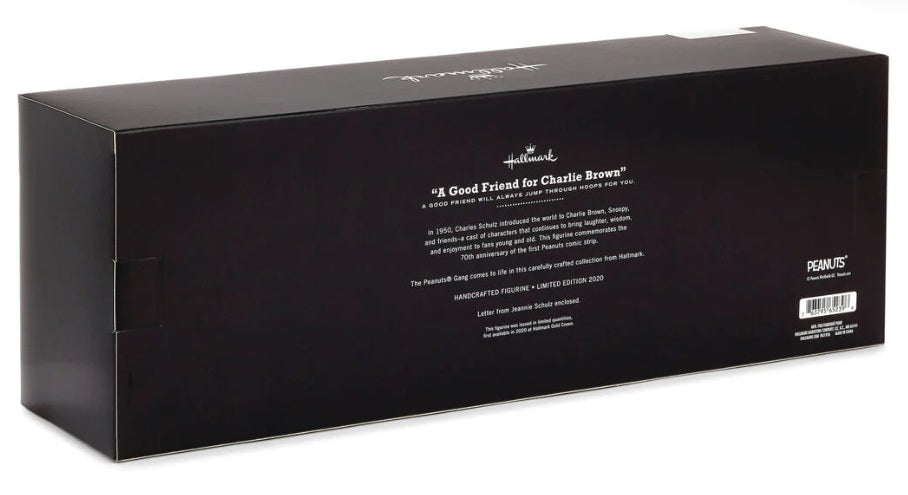 Peanuts Charlie Brown with Snoopy Jump Through Hoops Figurine, 70th Anniversary, Hallmark Limited Edition