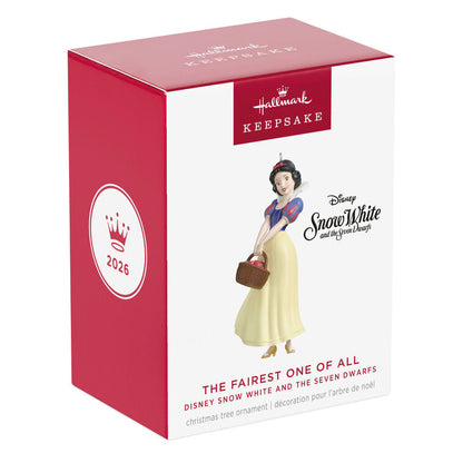 2026 Hallmark Christmas Ornament Disney Snow White and the Seven Dwarfs The Fairest One of All