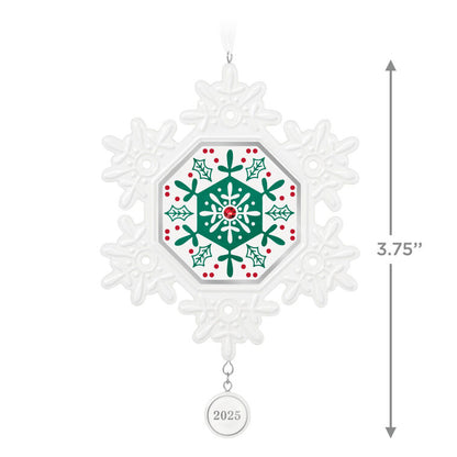 Hallmark Keepsake Christmas Ornament 2025, Snowflake 2025, Porcelain, Snowflake Gifts
