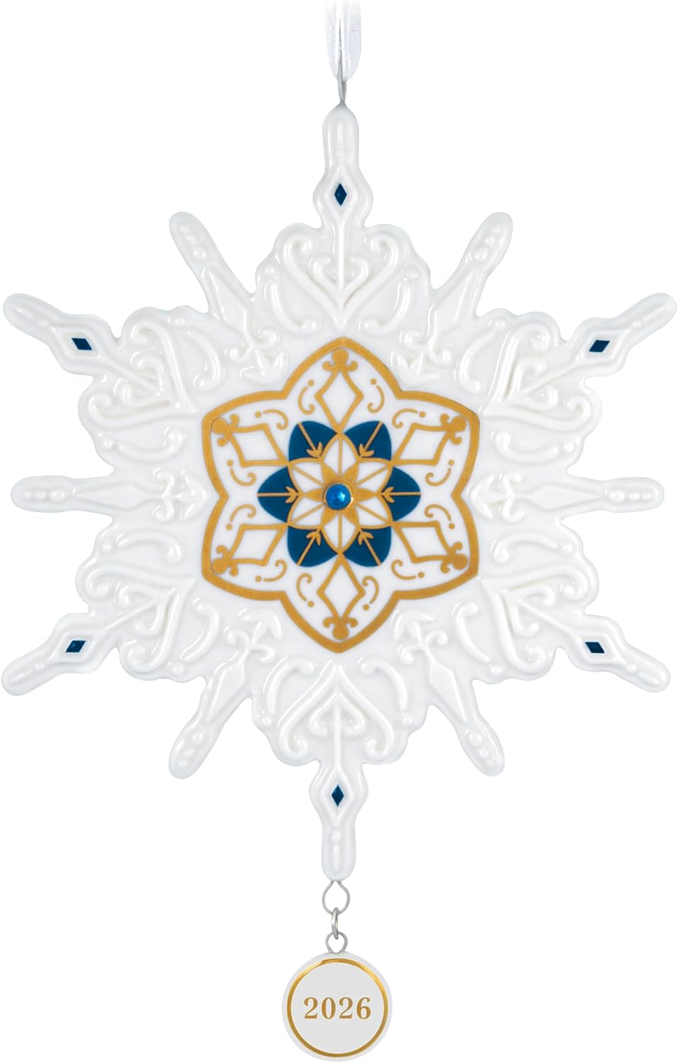 Hallmark Keepsake Christmas Ornament Snowflake 2026, Porcelain, Snowflake Gifts