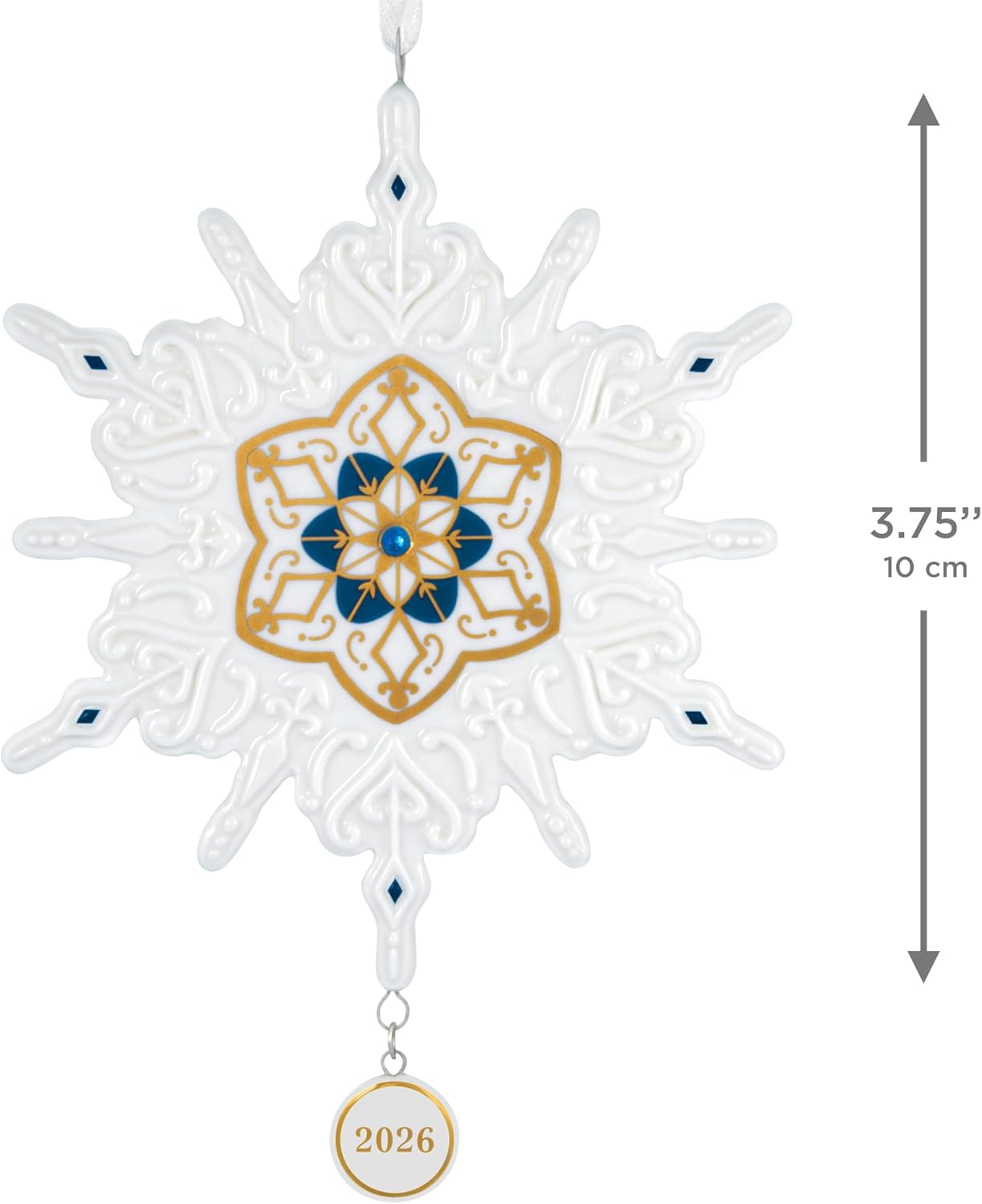 Hallmark Keepsake Christmas Ornament Snowflake 2026, Porcelain, Snowflake Gifts