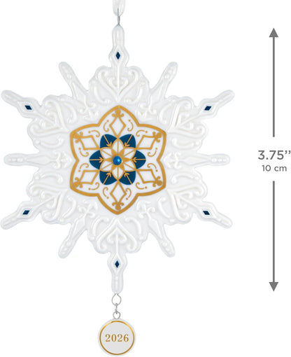 Hallmark Keepsake Christmas Ornament Snowflake 2026, Porcelain, Snowflake Gifts
