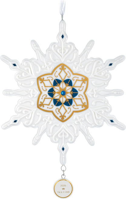 Hallmark Keepsake Christmas Ornament Snowflake 2026, Porcelain, Snowflake Gifts