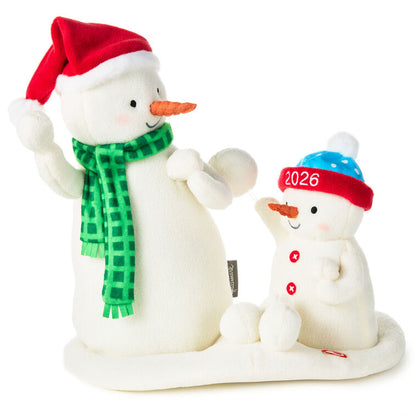 Hallmark Snowball Fight! Musical Snowmen Plush With Motion, 10"