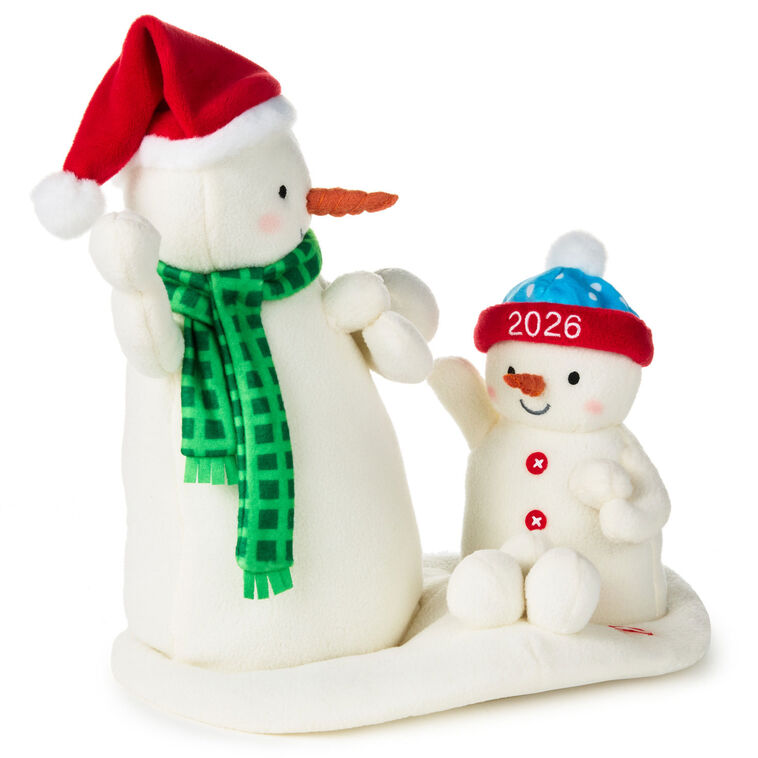 Hallmark Snowball Fight! Musical Snowmen Plush With Motion, 10"