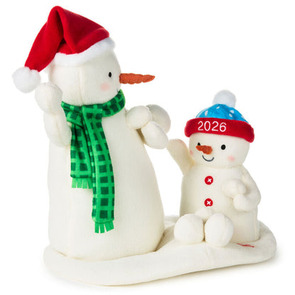 Hallmark Snowball Fight! Musical Snowmen Plush With Motion, 10"