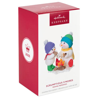 Hallmark Keepsake Christmas Ornament 2025, Making Memories Scrumptious S'Mores, Snowman Collectors Gifts - BCGiftMall