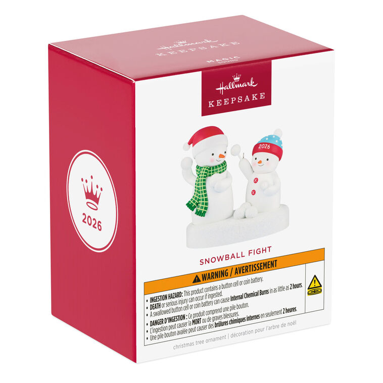 Hallmark Christmas Ornament Snowball Fight 2026 Musical Ornament