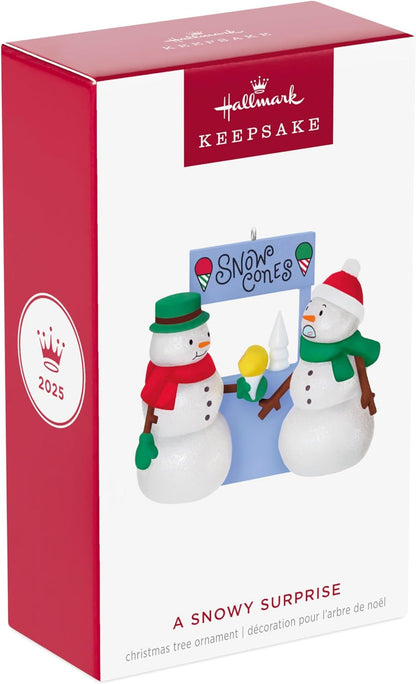 Hallmark 2025 Christmas Ornament, A Snowy Surprise, Funny Gifts