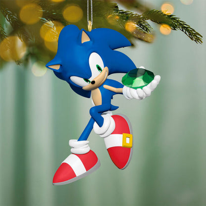 Hallmark 2026 Christmas Sonic the Hedgehog Sonic With Chaos Emerald Ornament