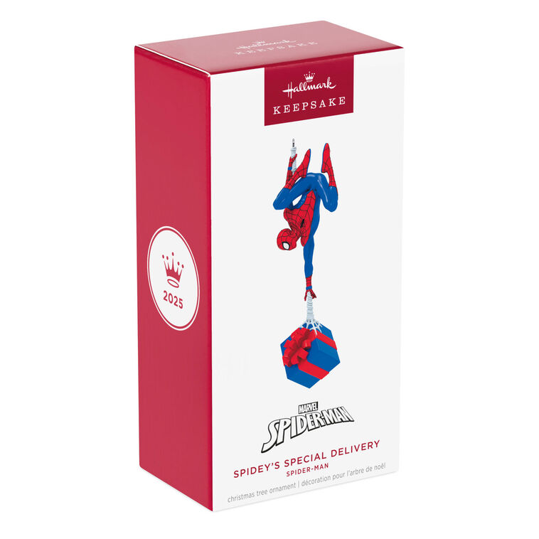 Hallmark Keepsake Christmas Ornament 2025 Marvel Spider-Man Spidey's Special Delivery, Gifts for Marvel Fans - BCGiftMall