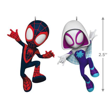 Hallmark Keepsake Christmas 2025 Marvel Spidey and His Amazing Friends Spin and Ghost-Spider Ornaments, Set of 2
