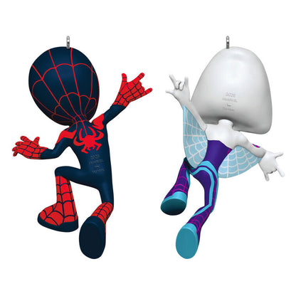 Hallmark Keepsake Christmas 2025 Marvel Spidey and His Amazing Friends Spin and Ghost-Spider Ornaments, Set of 2