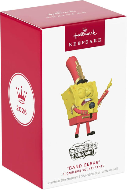 Hallmark 2026 Keepsake Spongebob Squarepants Christmas Ornament (Band Geeks)