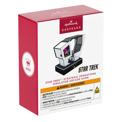 Hallmark 2025 Star Trek Strategic Operations Simulator Arcade Game Ornament With Light and Sound - BCGiftMall