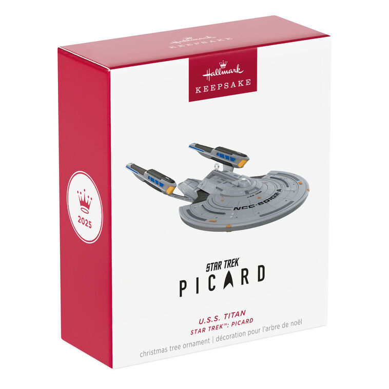 Hallmark 2025 Keepsake Christmas Ornament Star Trek: Picard U.S.S. Titan, Gifts for Trekkies - BCGiftMall