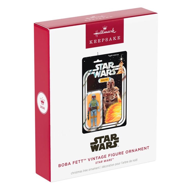 2026 Hallmark Christmas Ornament Star Wars Boba Fett Vintage Figure