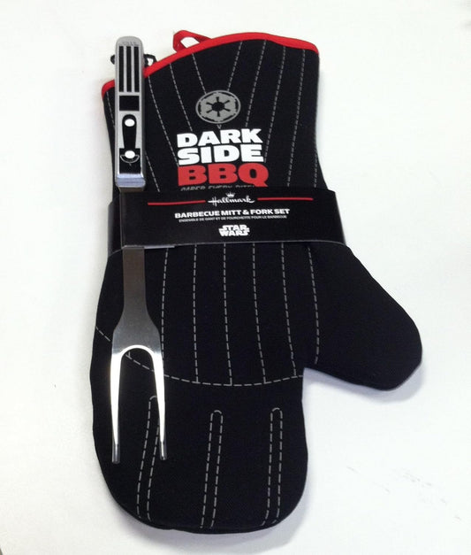 Hallmark Star Wars Dark Side Grilling Mitt and Lightsaber Fork Set Kitchen Accessories Sci-Fi