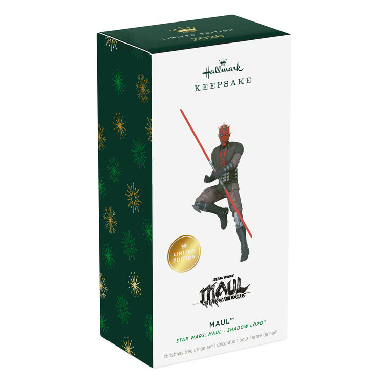 2026 Hallmark Christmas Ornament Star Wars: Maul - Shadow Lord Maul Limited Edition