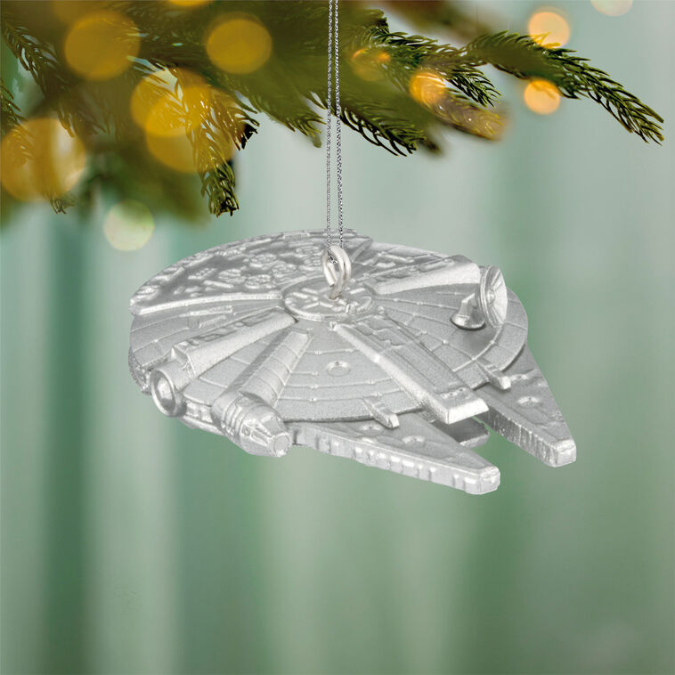 Hallmark 2026 Christmas Ornament Mini Star Wars Millennium Falcon Ornament, 0.5"