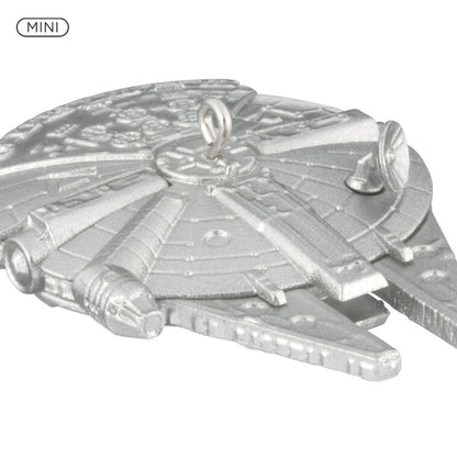Hallmark 2026 Christmas Ornament Mini Star Wars Millennium Falcon Ornament, 0.5"