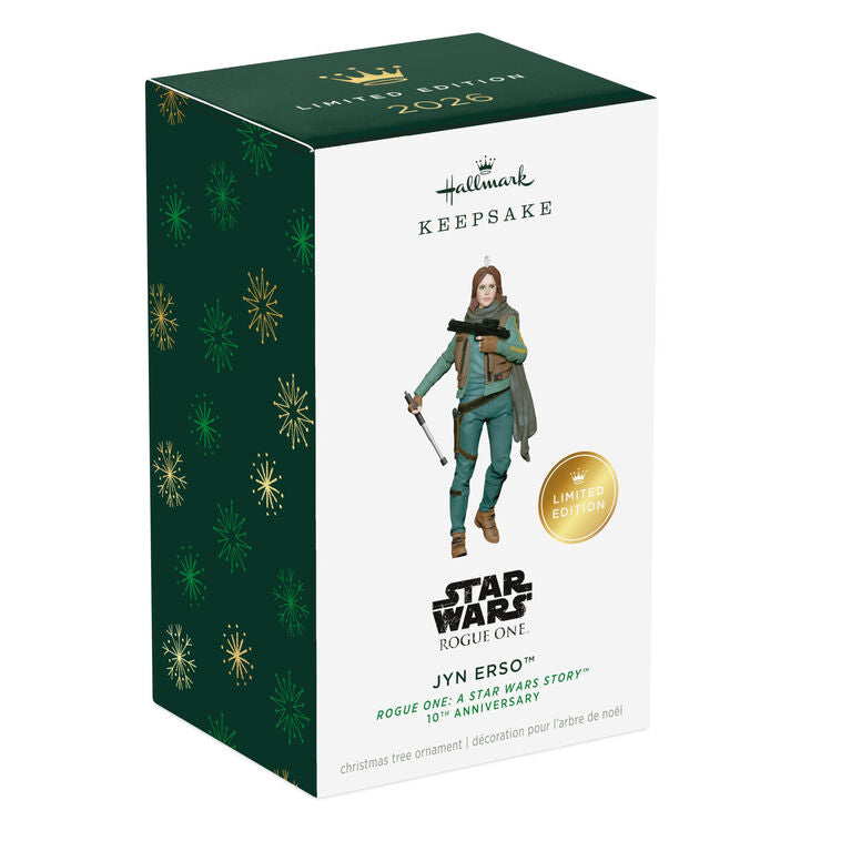 Hallmark Keepsake Ornament 2026 Rogue One: A Star Wars Story 10th Anniversary Jyn Erso Limited Edition Ornament