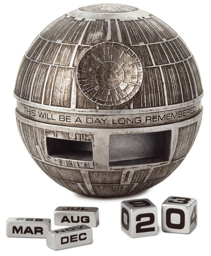 Hallmark Star Wars Death Star Perpetual Calendar, for Star Wars collectors
