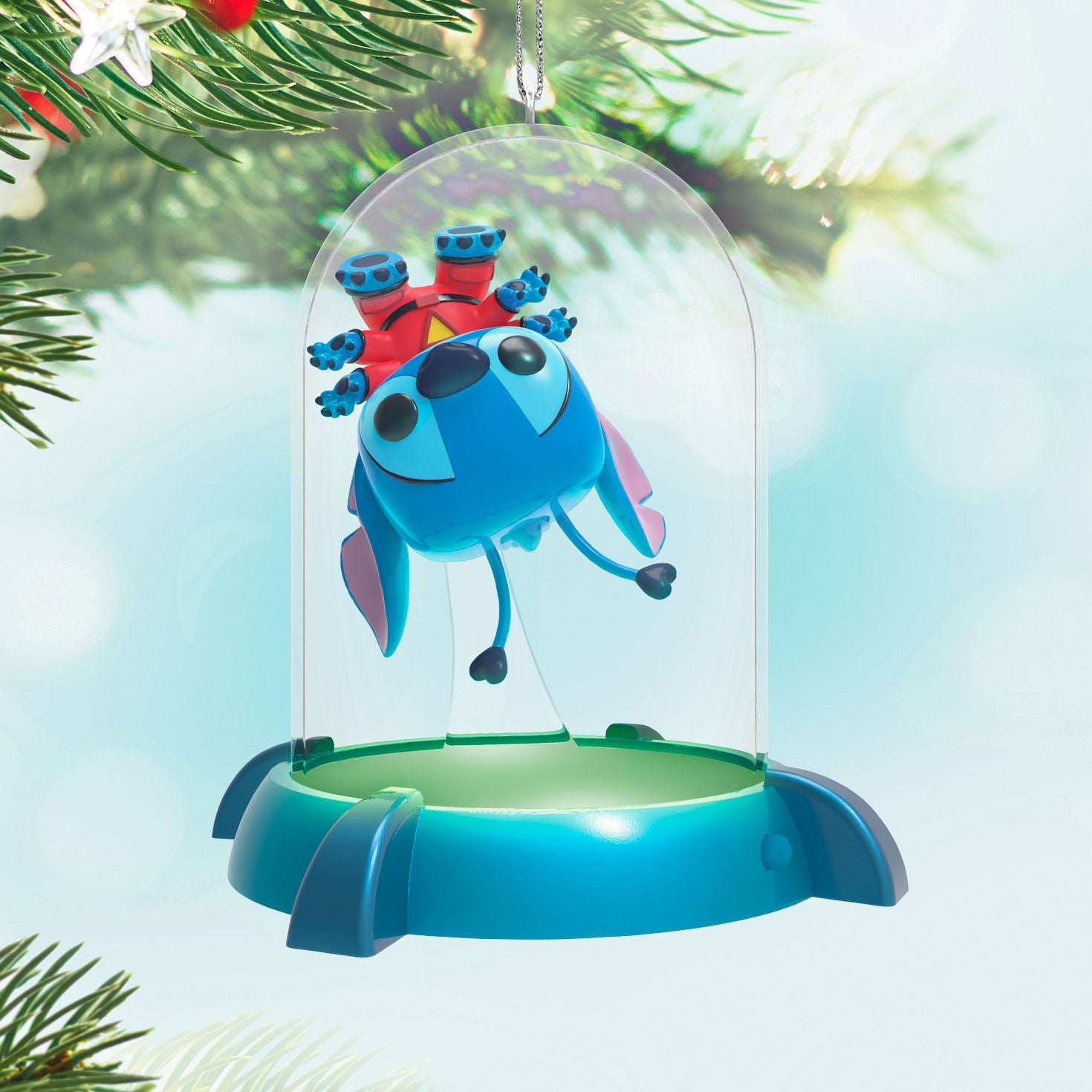 Hallmark 2025 Keepsake Christmas Ornament (Disney Lilo & Stitch Experiment 626 Funko POP! With Light) - BCGiftMall