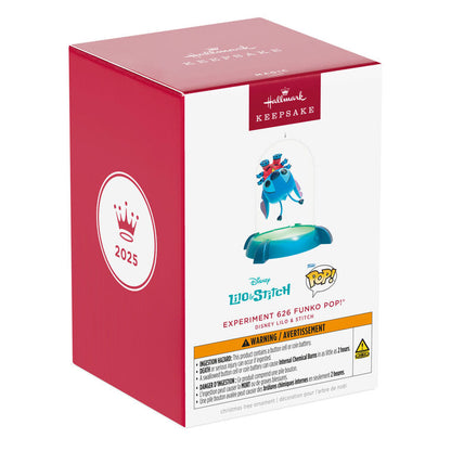 Hallmark 2025 Keepsake Christmas Ornament (Disney Lilo & Stitch Experiment 626 Funko POP! With Light) - BCGiftMall