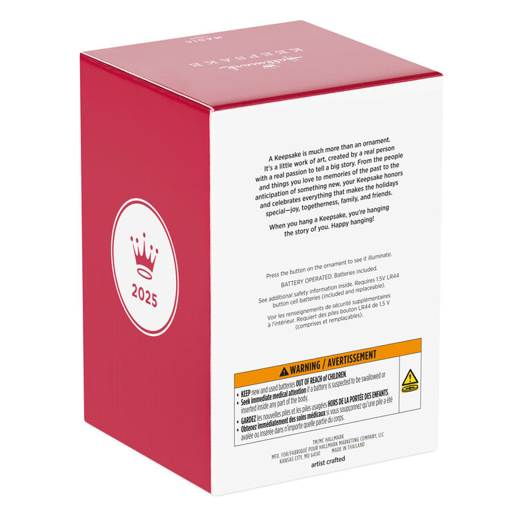 Hallmark 2025 Keepsake Christmas Ornament (Disney Lilo & Stitch Experiment 626 Funko POP! With Light) - BCGiftMall