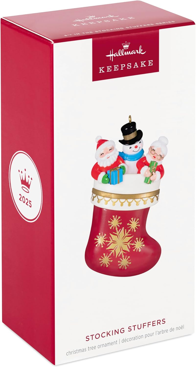 Hallmark 2025 Christmas Ornament Stocking Stuffers, Santa Collectors Gifts